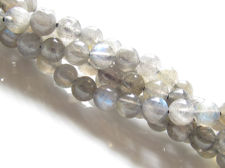 Image de 6x6 mm, perles rondes, pierres gemmes, labradorite, naturelle, qualité AA