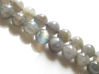 Image de 8x8 mm, perles rondes, pierres gemmes, labradorite, naturelle, qualité AA