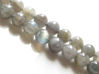 Picture of 8x8 mm, round, gemstone beads, labradorite, natural, AA-grade