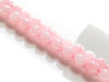 Picture of 8x8 mm, round, gemstone beads, rose quartz, natural, B-grade