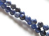 Image de 6x6 mm, perles rondes, pierres gemmes, sodalite, naturelle