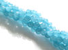 Afbeeldingen van 4x4 mm, rond, edelsteen kralen, spons kwarts, Sinbad blauw