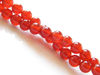 Picture of 6x6 mm, round, gemstone beads, red carnelian, natural, A-grade