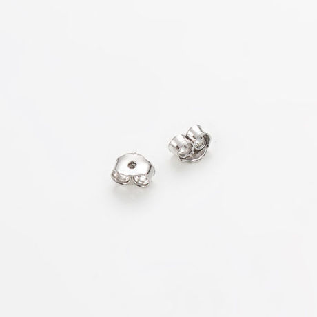 Image de 2.5x3 mm, dos de boucle d'oreille, poussette papillon, argent sterling, une paire