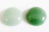 Image de 18x18 mm, rond, cabochons de pierres gemmes, aventurine, verte, naturelle