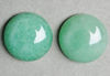 Picture of 14x14 mm, round, gemstone cabochons, aventurine, green, natural