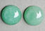 Afbeeldingen van 14x14 mm, ronde, edelsteen cabochons, aventurijn, groen, natuurlijk