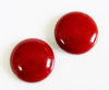 Image de 18x18 mm, rond, cabochons de pierres gemmes, jaspe rouge, naturel