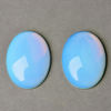 Picture of 13x18 mm, oval, gemstone cabochons, opalite, opal quartz or milky quartz