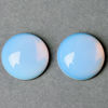 Image de 14x14 mm, rond, cabochons de pierres gemmes, opalite, quartz opale ou quartz laiteux