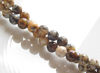 Picture of 6x6 mm, round, gemstone beads, moss opal, natural