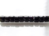 Picture of Czech cylinder seed beads, size 10, opaque, jet black