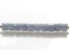 Picture of Czech cylinder seed beads, size 10, opaque, chalk white, light Montana blue, luster, 5 grams