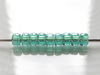 Image de Perles de rocailles tchèques, taille 8, transparent, vert émeraude, lustré