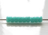 Picture of Czech seed beads, size 8, opaque, turquoise green