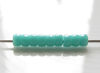 Picture of Czech seed beads, size 8, opaque, turquoise green