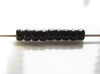 Picture of Czech seed beads, size 8, opaque, jet black