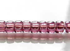 Image de Perles de rocailles tchèques, taille 8, transparent, violet améthyste, lustré