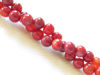 Picture of 6x6 mm, round, gemstone beads, crackle agate, ruby red