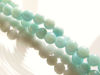 Picture of 6x6 mm, round, gemstone beads, amazonite, natural, A-grade