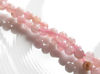 Picture of 6x6 mm, round, gemstone beads, Madagascar rose quartz, natural, B-grade