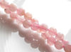 Picture of 6x6 mm, round, gemstone beads, Madagascar rose quartz, natural, B-grade