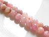 Picture of 8x8 mm, round, gemstone beads, Madagascar rose quartz, natural, B-grade