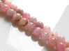 Picture of 8x8 mm, round, gemstone beads, Madagascar rose quartz, natural, B-grade