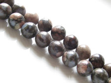 Image de 10x10 mm, perles rondes, pierres gemmes, opale commune, bleue, naturelle