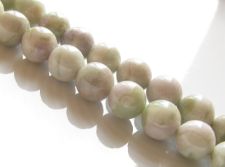 Picture of 8x8 mm, round, gemstone beads, peace jade, natural