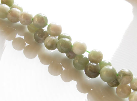 Picture of 6x6 mm, round, gemstone beads, peace jade, natural