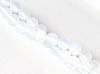 Picture of 6x6 mm, round, gemstone beads, opalite, opal quartz or milky quartz