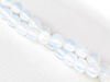 Picture of 6x6 mm, round, gemstone beads, opalite, opal quartz or milky quartz