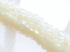 Picture of 4x4 mm, round, gemstone beads, opalite, opal quartz or milky quartz