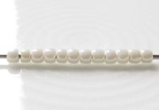 Image de Perles de rocailles japonaises, rondes, taille 11/0, Toho, transparent, blanc Navajo, lustré
