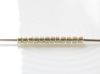 Afbeeldingen van Cilinder kralen, maat 11/0, Treasure, gegalvaniseerd, gouden aluminium, PermaFinish, 5 gram