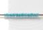 Image de Perles cylindrique, taille 11/0, Treasure, doublé turquoise, bleu saphir clair, finition arc-en-ciel, 5 grammes