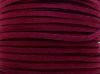 Picture of 3x1,2 mm, Ultra suede synthetic lace, deep burgundy red, 5 meters