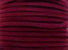 Afbeeldingen van 3x1,2 mm, Ultra suedine synthetisch koord, diep bordeauxrood, 5 meter