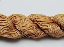 Afbeeldingen van Chinese knopenkoord - gevlochten nylon koord, 0.8 mm, licht beige, 5 meter