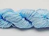 Afbeeldingen van Chinese knopenkoord - gevlochten nylon koord, 0.8 mm, lichtblauw, 5 meter