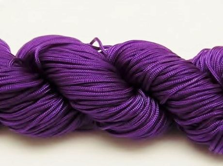 Image de Fil de jade - corde tressée de nylon, 0.8 mm, violet, 5 mètres