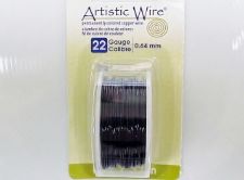 Picture of Artistic Wire, copper craft wire, 0.64 mm, black enamel